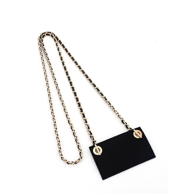 Leather Shoulder Strap Metal Chain for Small CF Card Bag Crossbody Bag Accessories Replacement Wallet Interior 251110