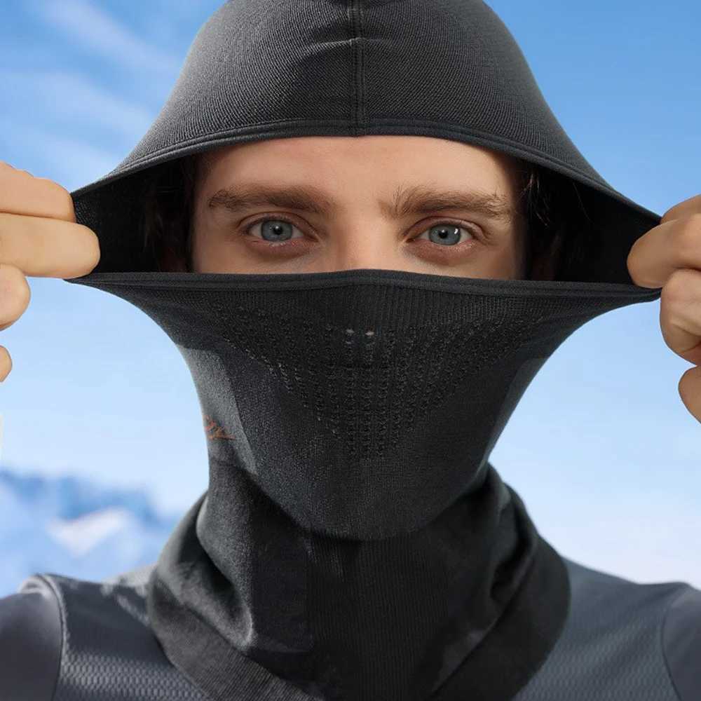 Sports Winter Thermal Cycling Face Mask Balaclava Head Cover Ski Bicycle Motocycle Windproof Soft Warm MTB Bike Hat Headwear S251110