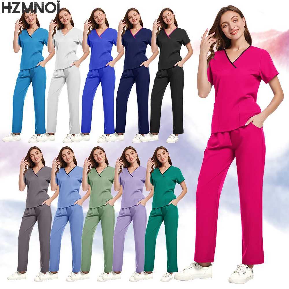 Unique Design Medical Uniforms Women Scrubs Sets Hospital Tops Pant Nurses Accessories Dental Clinic Beauty Sn Work Clothes X250410