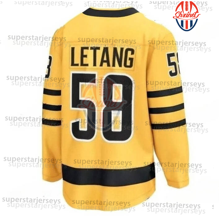 Custom 87 Sidney Crosby Jersey Evgeni Malkin Wear 2025-26 Gold Alternate hockey jerseys Breakaway Kris Letang Erik Karlsson Rust
