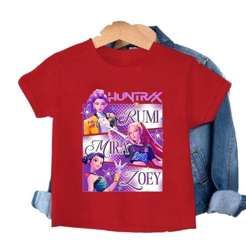 Childrens Clothing KPop Demon Hunters Fans Gifts Kids Clothes Fashion Casual Tops 2025 Hot Movie Soft Baby Girls T Shirt Z251111