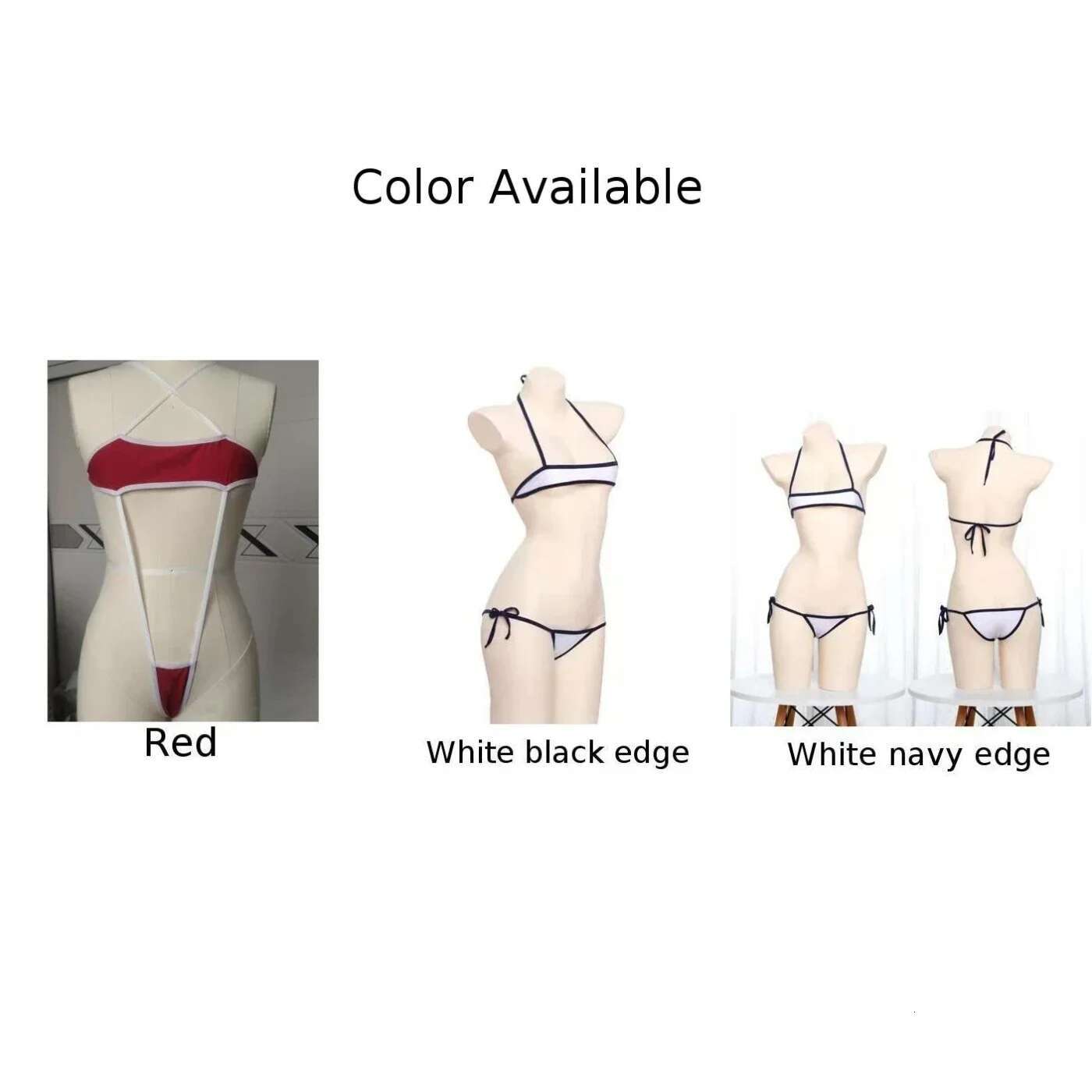 Porno Erotic Micro-Thong Bikinis Women Sexy Swimsuit Biquinis Bandage Swimwear Bikini Set Bathing Suit Swimming
