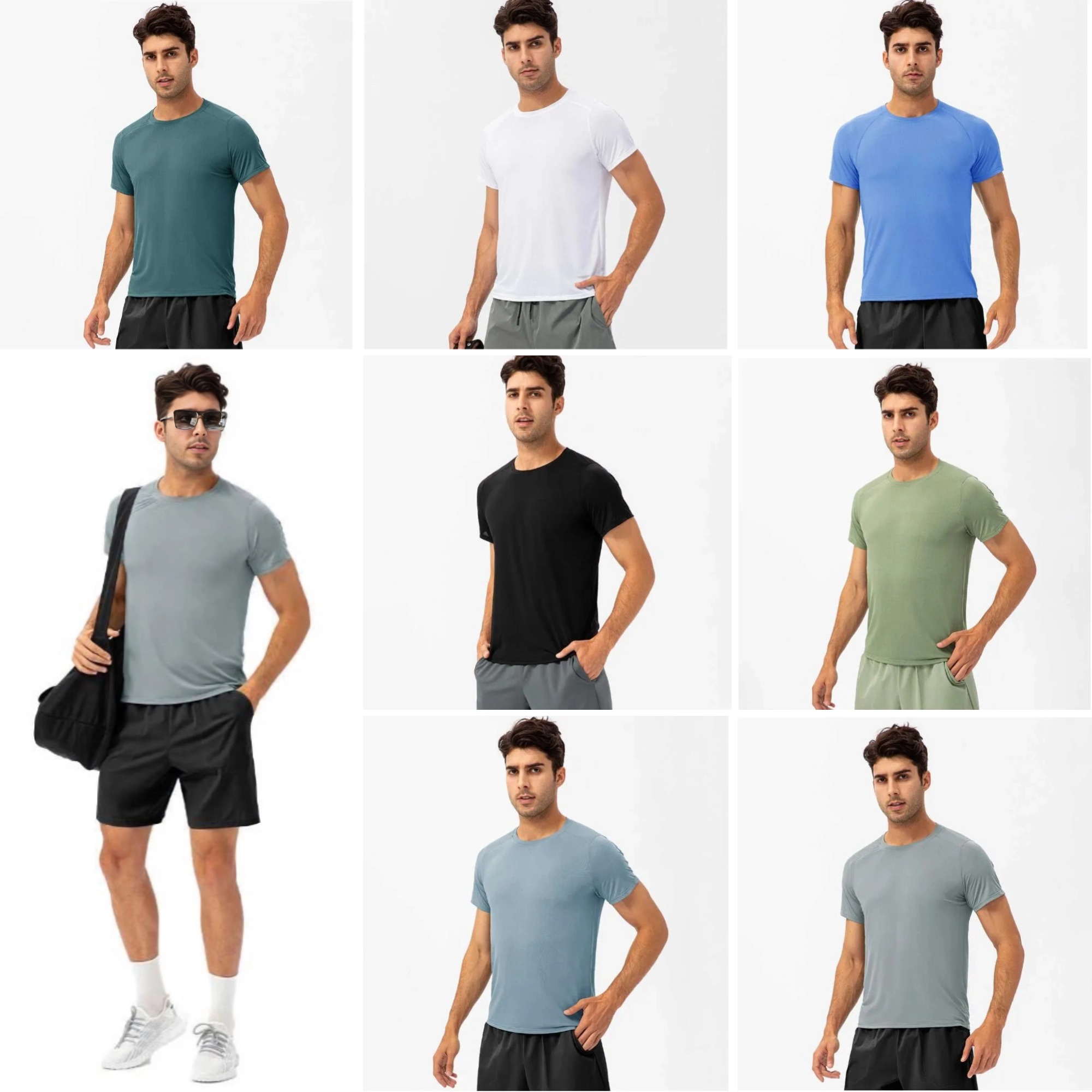 leisure Yoga luluity lemoner set Men Jogger Long Pants Sport Zipper Hooded Quick Dry Windproof Fashion Trend Jacket Sportswear Hot luluity lemoner set shirt