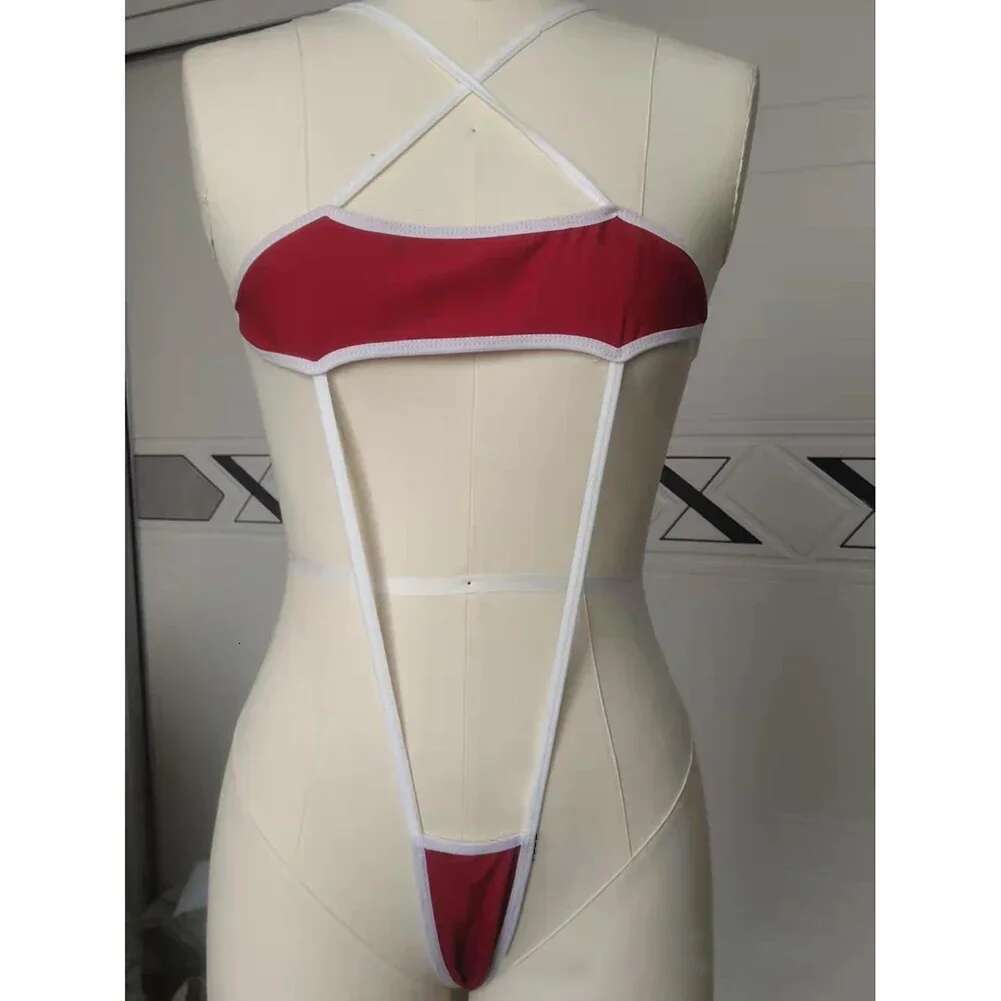 Porno Erotic Micro-Thong Bikinis Women Sexy Swimsuit Biquinis Bandage Swimwear Bikini Set Bathing Suit Swimming