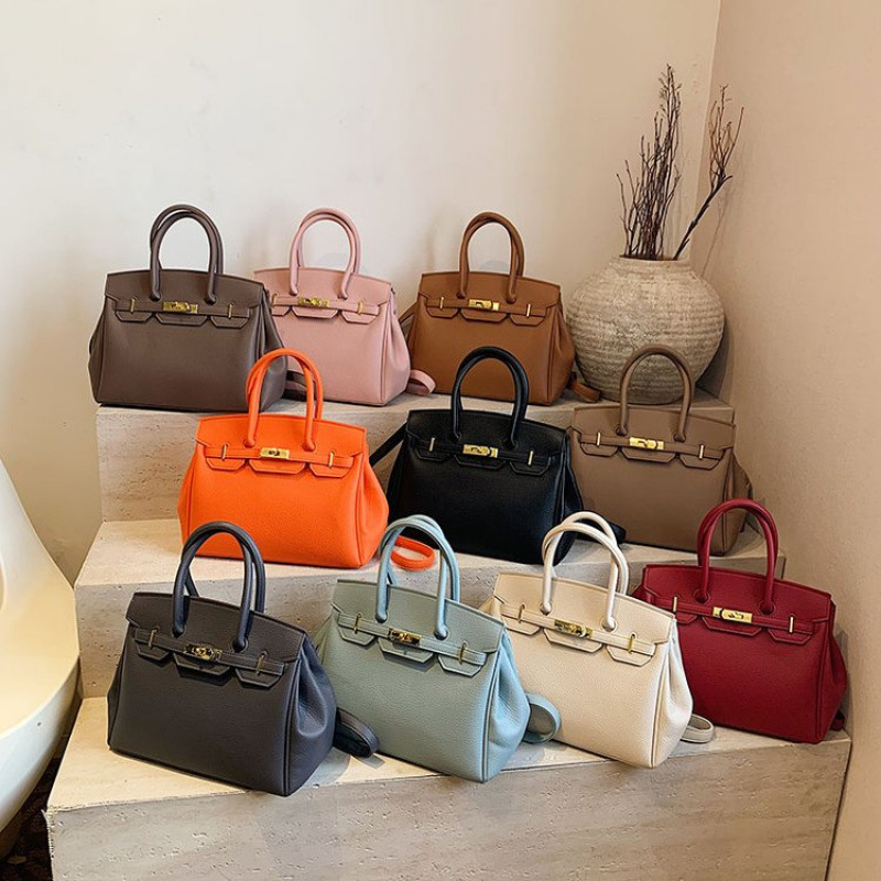 Designer Bag Structured Top Handle Bag Luxury Full Grain Leather Timeless Elegance Spacious Tote Bag For Women High Quality Brown Shoulder Bag