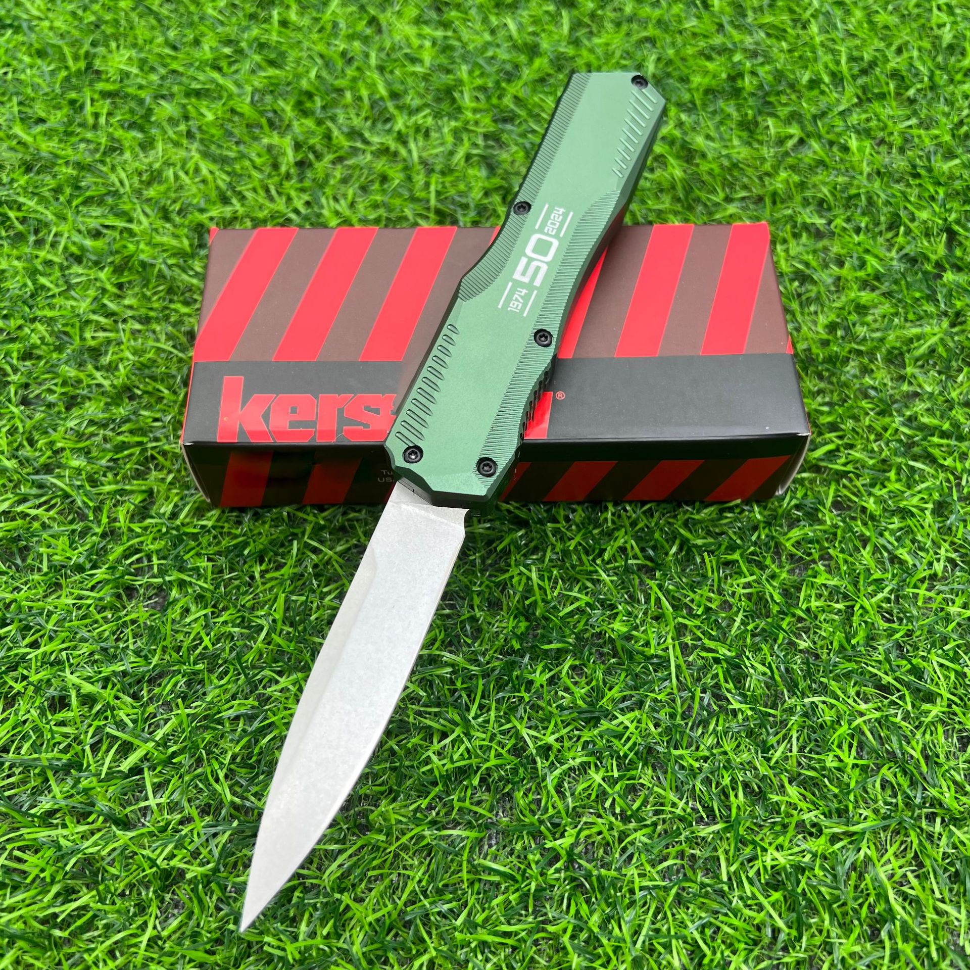 4Models 9000/9000BLK Folding Knife 3.3 knives 20CV Stonewashed Blade, Aviation Aluminum Handles - view 4