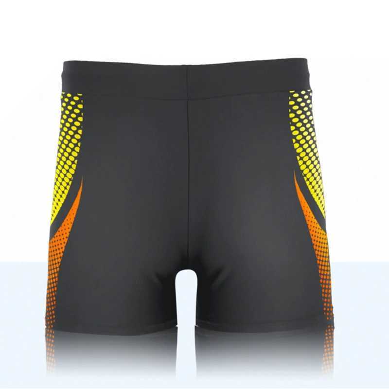 European size geometric shapes and letter printing mens swimming rods summer pull rods quick drying and stretching shortsW250410
