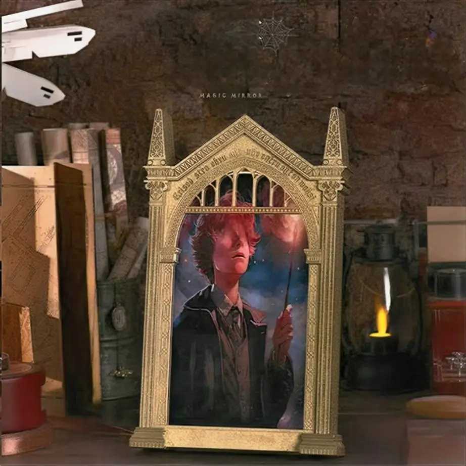 Memory Frame Magic Mirror Touch Illuminates Photo replaceable potterhead Perfect for couples L251110 H260306