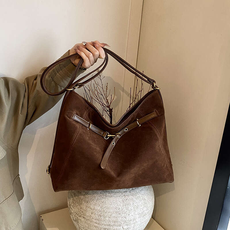 2025 Simple large capacity belt decoration women backpack tote bag wholesale new casual versatile fashion clothing
