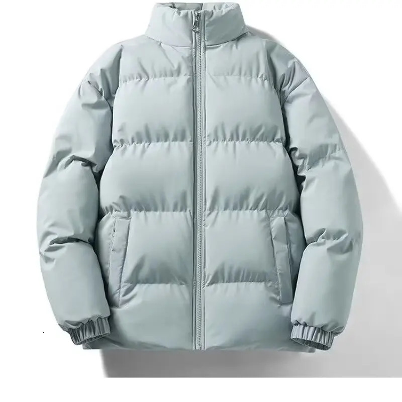 Down cotton jacket mens season trendy double-sided wear stand up collar thick warm jacket plus size cotton jacket 251106