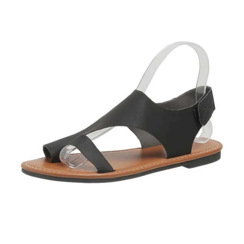 October 2025 womens sandals plus size casual sandals womens round toe flat outdoor shoes womens ZapatosXJ250410