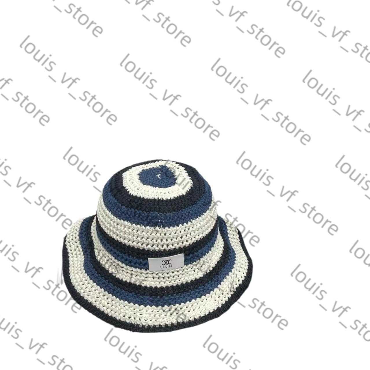 Hat Hollow and Breathable Showcasing Face Small Outdoor Outing Bucket Fashionable Contrasting Color Sun Shading Protection H250411