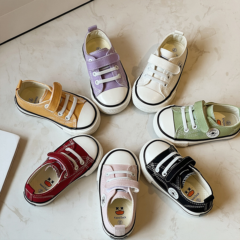 Trendy Children's Canva Shoes Toddler Low-top Board Shoes White Casual For Boys Girls Spring Autumn 2025 New Arrival Kids Shoes Size 20 - 37 K024