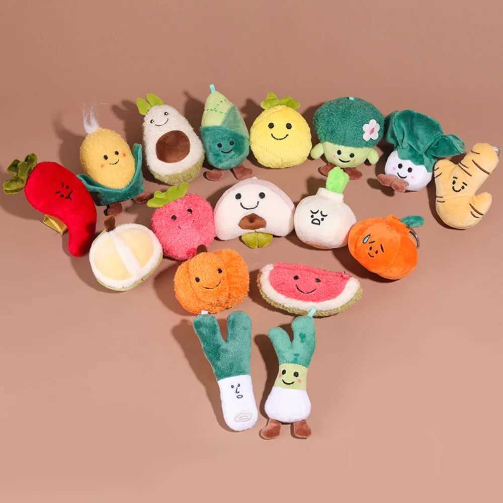 Cartoon Fun Plant Plush Doll Keychain Vegetable Gift Cute Bag Pendant Backpack Accessories Scallion Stuffed Toy Keychain W250411