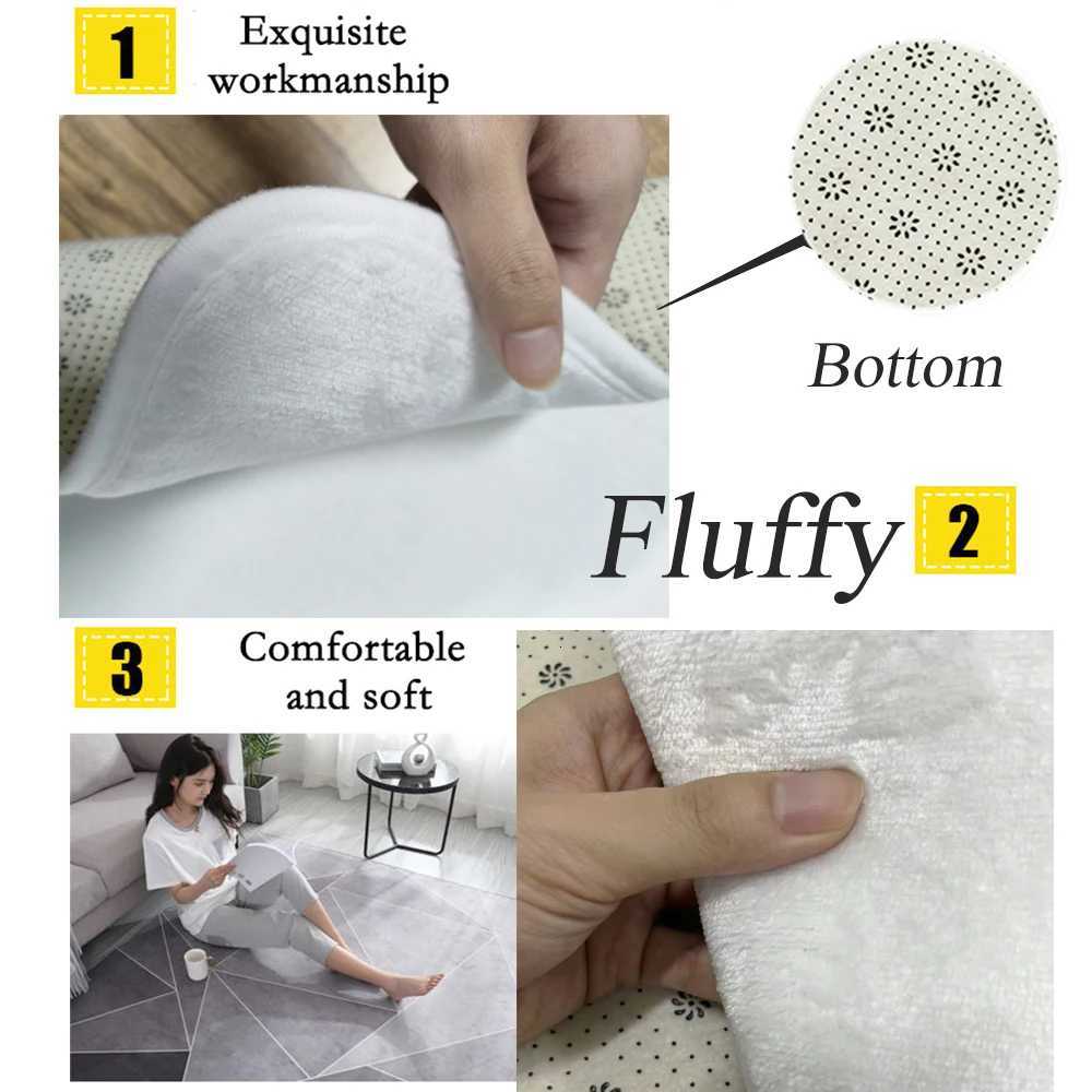 Green Living Room Carpet Light Luxury High-end Fluffy Large Bedroom Bedside Rug Sofa Area Thickened Non-slip Floor Mat Y251110