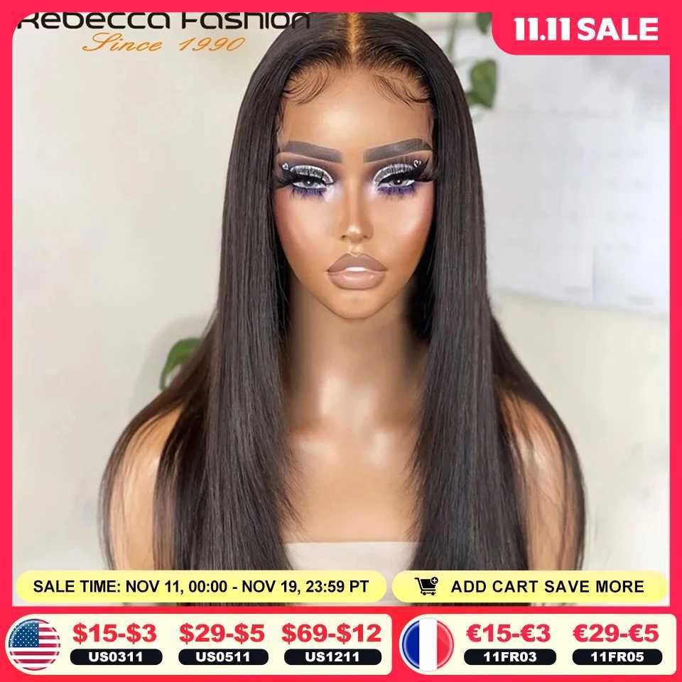 180D 16-32 Short Straight Human Hair Wigs Transparent Lace Front Wigs Pre Plucked Brazilian Straight Lace Front Wigs For WomenT251111