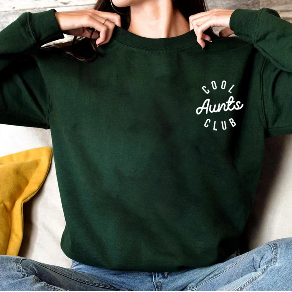 Cool Auntie Club Sweater Shirt Favorite Hoodie Gift from Niece Fun Womens Clothing 250314