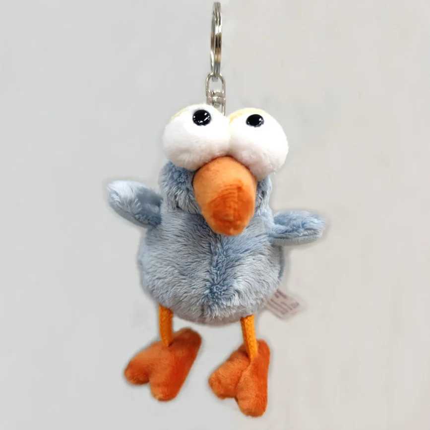 Special Wolf and Bluebird Keychain Classic 3D Monkey Gorilla Model Filled Animal Keychain Soft Doll Keychain W250411