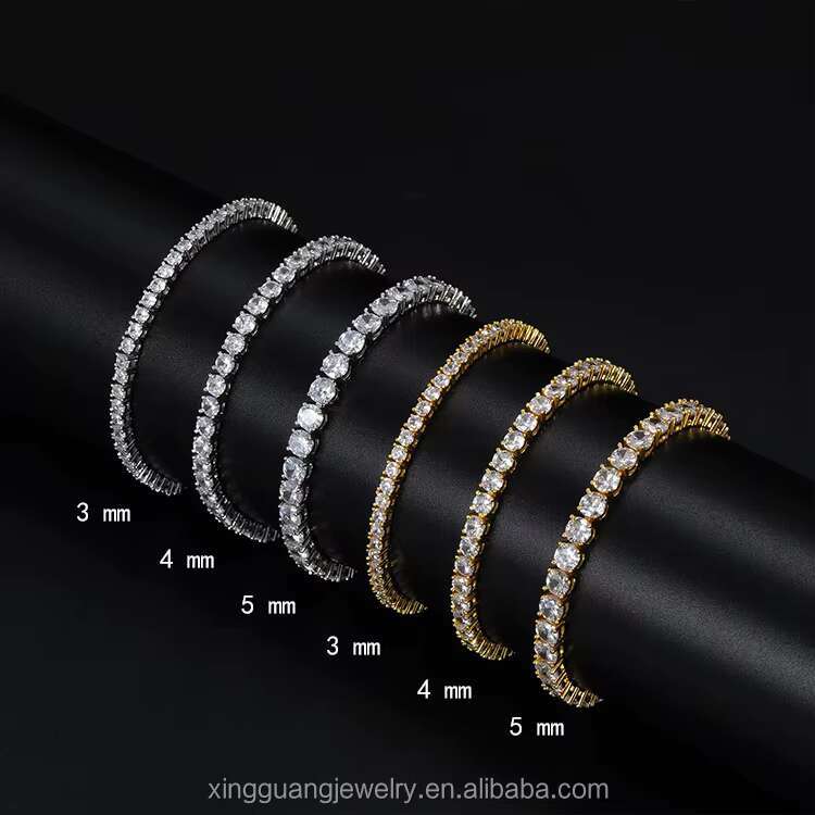 Factory Wholesale 2 3mm Tennis Bracelet 925 Sterling Silver VVS Moissanite Diamond Tennis Chain Bracelet With GRA Certificate