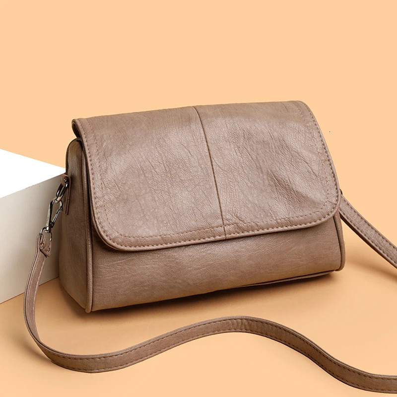 Retro Oil Wax Leather Crossbody Bag with a Textured and Vintage Feel Simple Elegant Flap n Adjustable Shoulder Strap Suitable for Daily Commuting Sho 