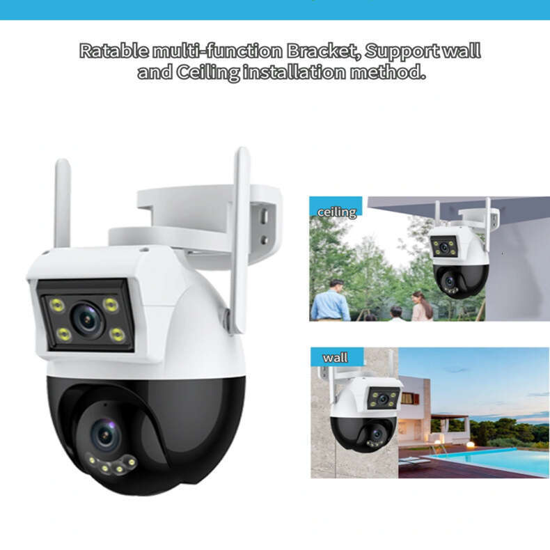 Gun ball wireless HD waterproof ball machine remote security full color camera network home