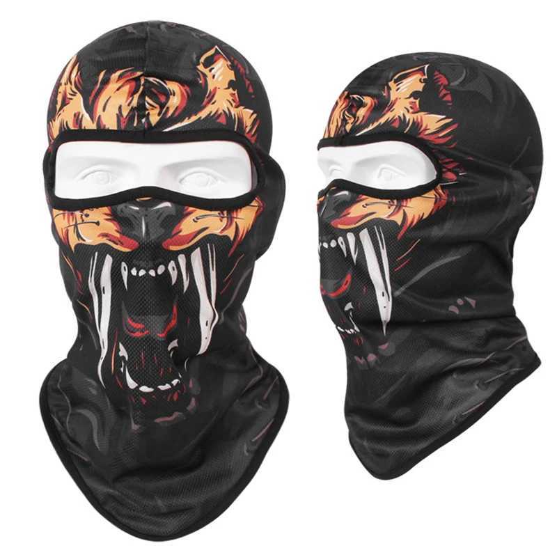Dry Quick Camping Hiking Scarf Animal Full Face Mask Breathable Sweat Wicking Balaclava Fishing Bandana Ski Neck Warmer Gaiter S251110