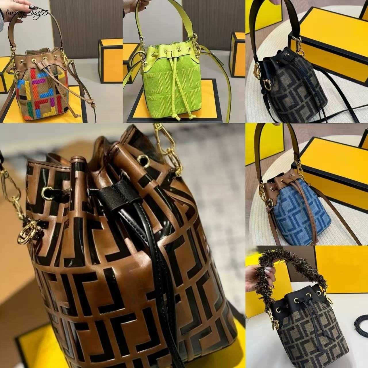 Shoulder Bags Drawstring Bucket Bags Original designer handbag Top bucket crossbody leather chain mirror quality mon tresor bag wallet tote hobo luxe crossbody bag
