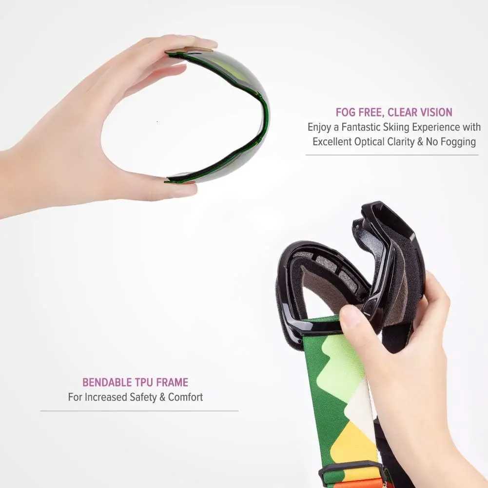 OutdoorMaster Kids Ski Goggles Snowboard Goggles - Youth Snow Goggles K251110