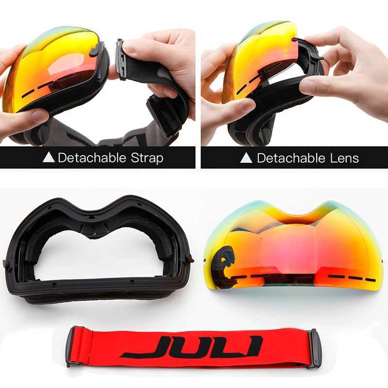 Ski GogglesWinter Snow Sports Goggles with Anti-fog UV Protection for Men Women Youth Interchangeable Lens - Premium Goggles K251110