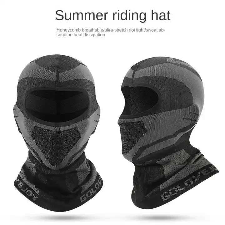 Summer Breathable Balaclava Motorcycle Full Mask Motorbike Cycling Bike Mask Helmet Hood Moto Riding Neck Face Mask S251110