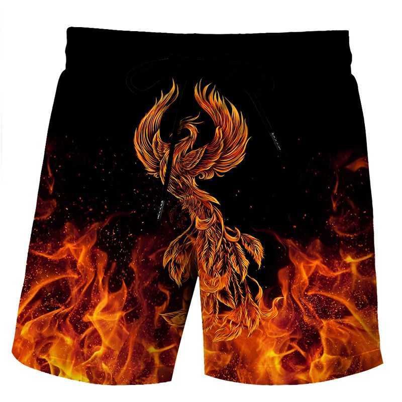 Interesting duck shaped beach shorts for men 3D printed animal board shorts for sports gym swimming relay swimsuit homme cool ice shortsW250410