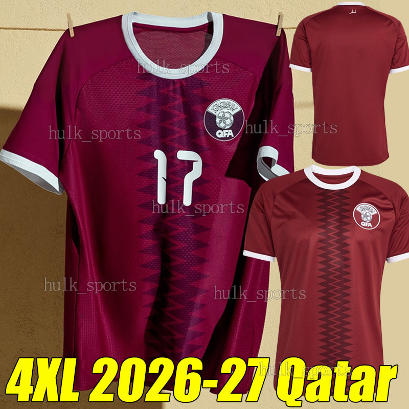 4XL 26/27 Qatar Soccer Jerseys 2026 world cup ALAAELDIN A.ALRAWI MOSTAFA L.MENDES A.ALGANEHI MUNTARI Y.AYMAN M.WAAD MADIBO HOMAM TAREK national team football shirts