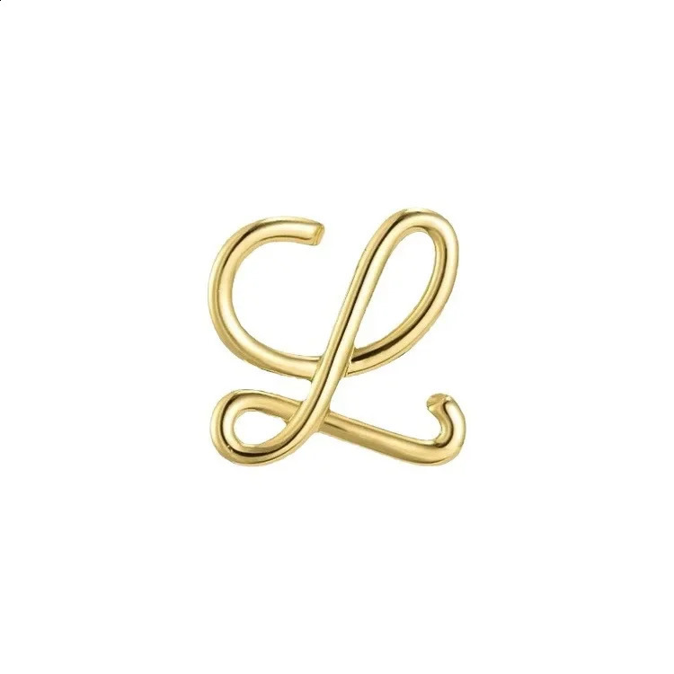 metal letter Brooch Pin sense small niche lapel flower set accessories elegant and fashionable China origin 250407