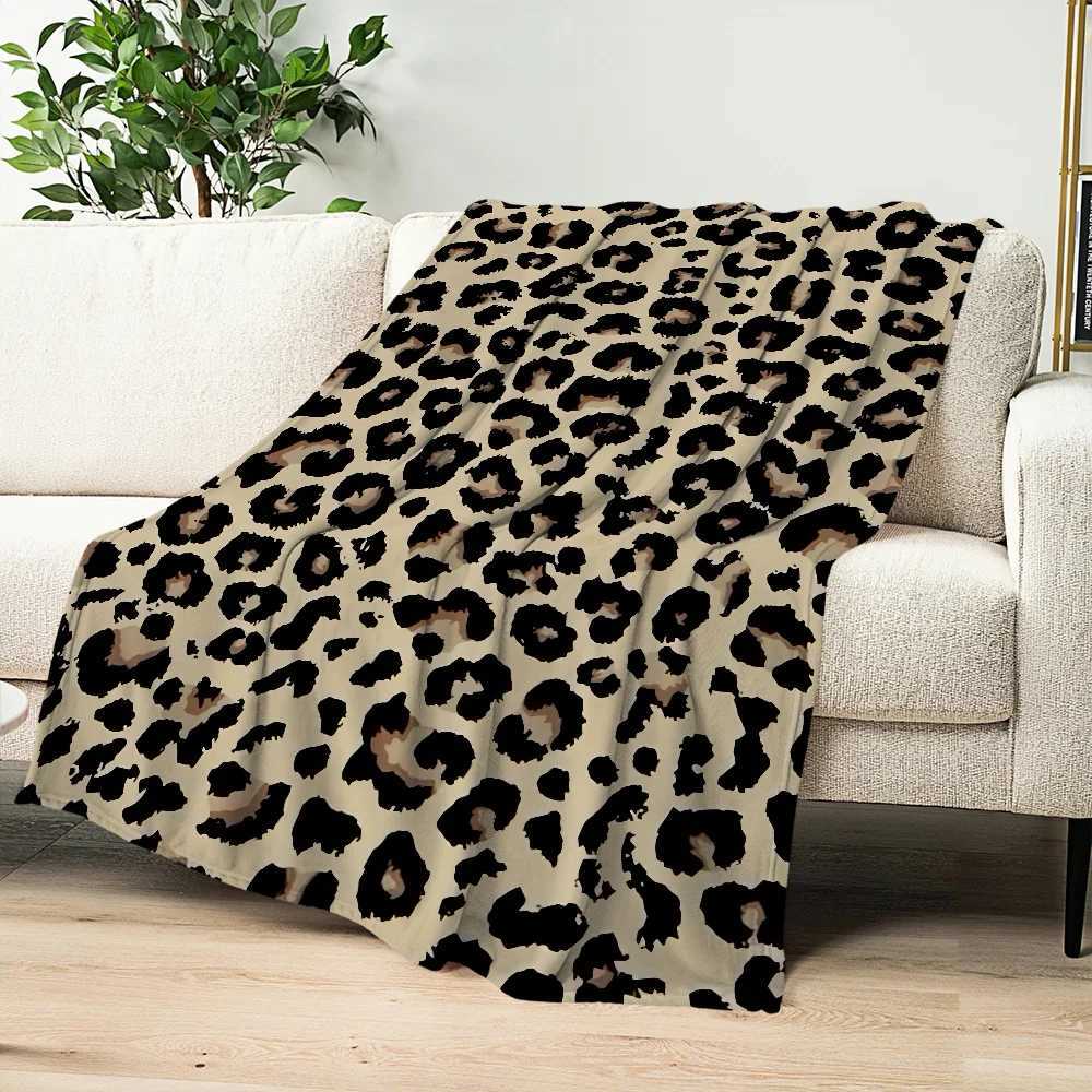 Blanket Flannel Warm Comfort Leopard Soft Plush Print Blanket For Sofa Living Room Office Bedroom Fashion Travel Gift C251111