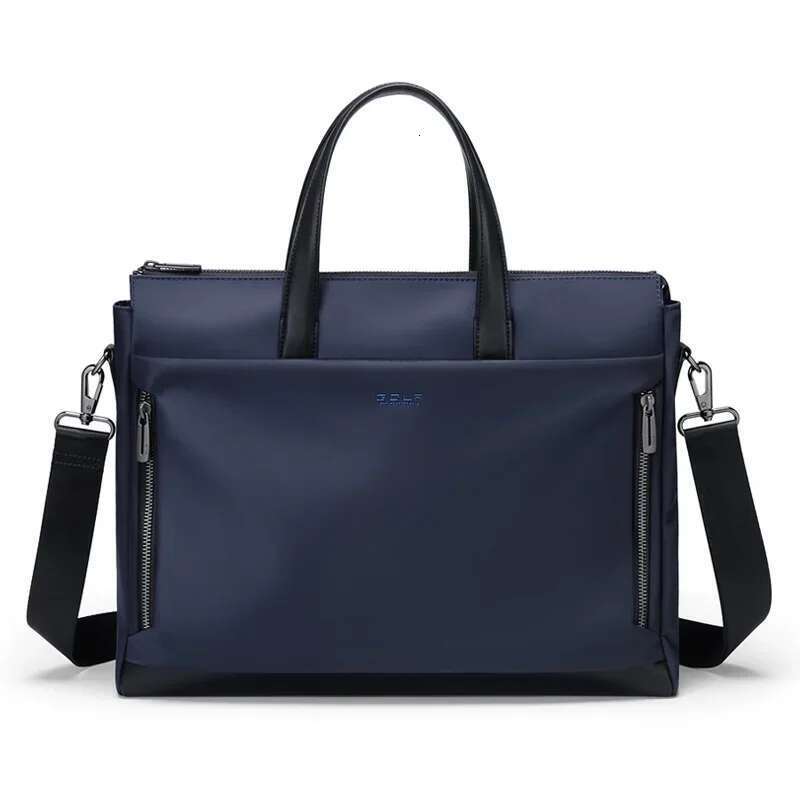 GOLF Briefcase Nylon With Leather Handle Crossbody Shoulder Hand Bag Office Laptop Bags For Men 15 Inch Waterproof Handbags