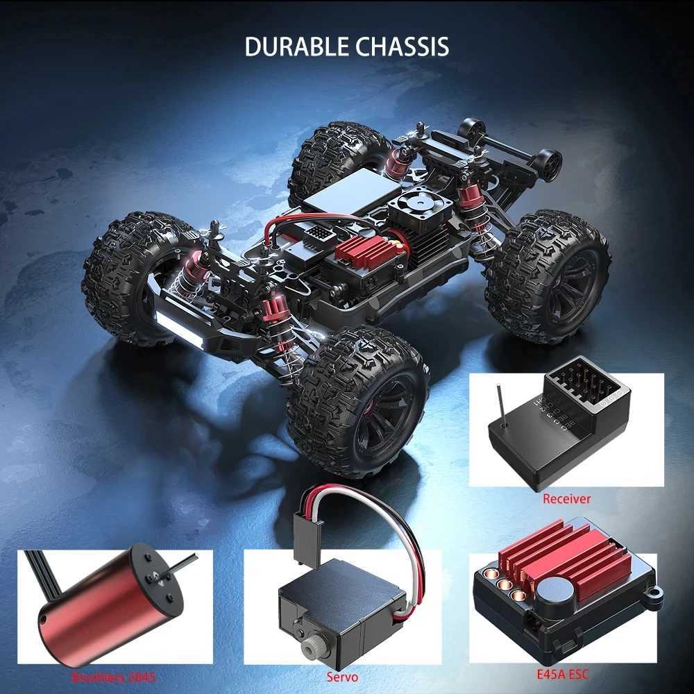 Hyper Go MJX 16207 16208 16209 16210 1/16 4WD RC Car 70KM/H Brushless RC Racing Car Remote Control Cars Off-Road Truck ToysW 20250411