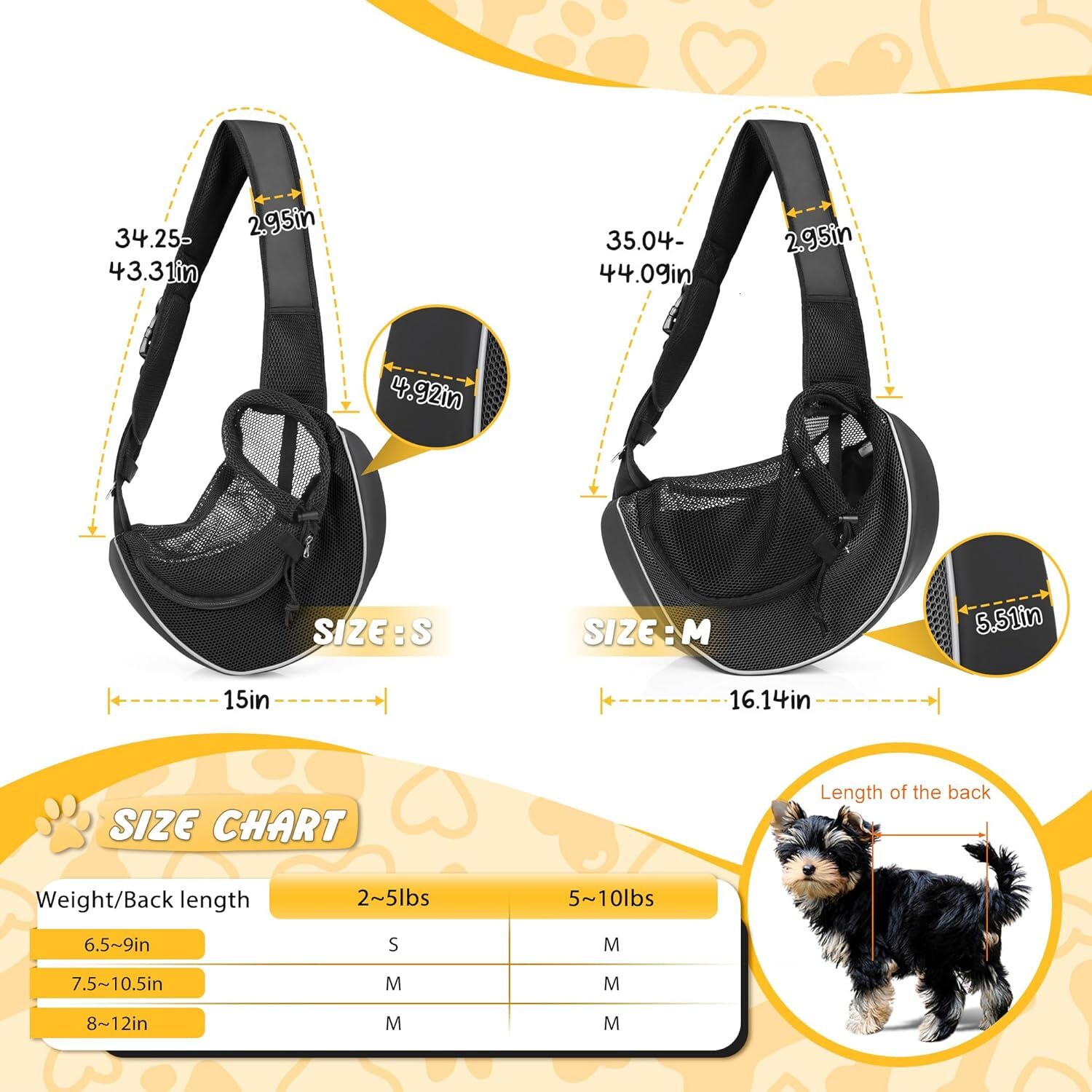 upgraded dog strap strap m black suitable for puppies cats weighing up to 10 pounds approximately 4 5 kilograms detachable hard sole and breathable me