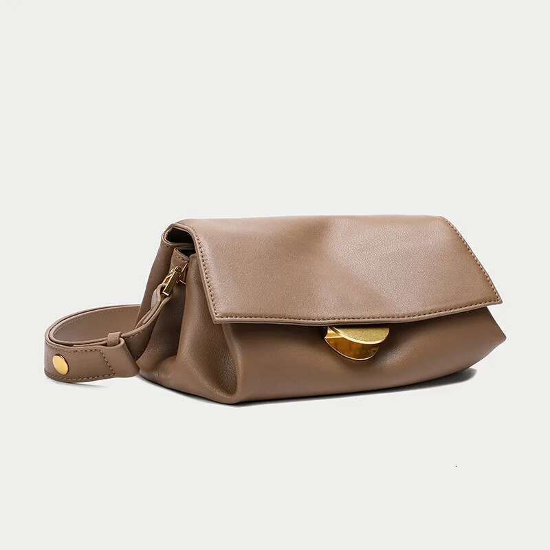 Hot Leather Women's Underarm Bag Design New Pole Head Cowhide Fashion Pleated Handbag Bags For Women designer handbags