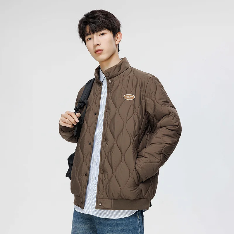 Streetwear Mens Thicken Puffer Jacket Korean Loose Warm Winter Cotton Padded Jackets Fashion Versatile Parka Coat Men Clothing 251106