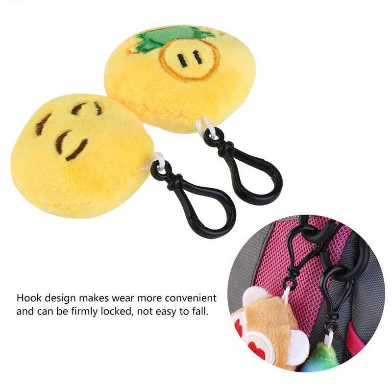 10 Cute Cartoon Keychains Fury Balls Plush Keychains Womens Handbags Car Keyholders Pendants Toys Childrens Gifts W250411