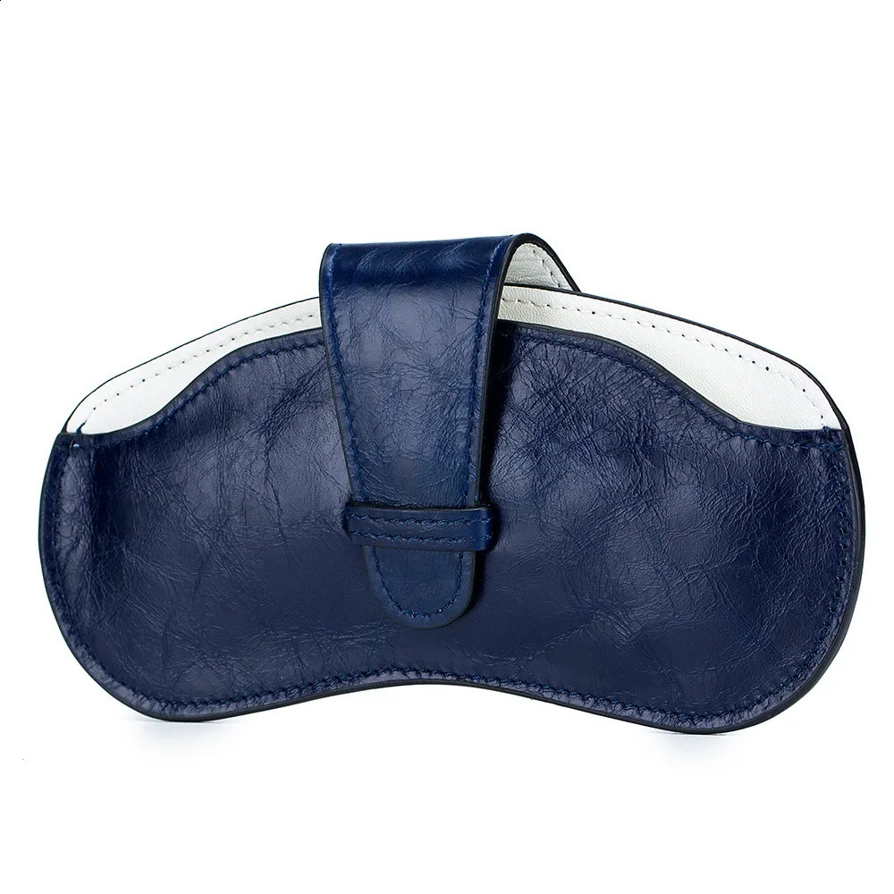 Glasses Case Neutral Leather Glasses Bag Fashion Portable Sunglasses Case Accessories Womens Glasses Case 250409
