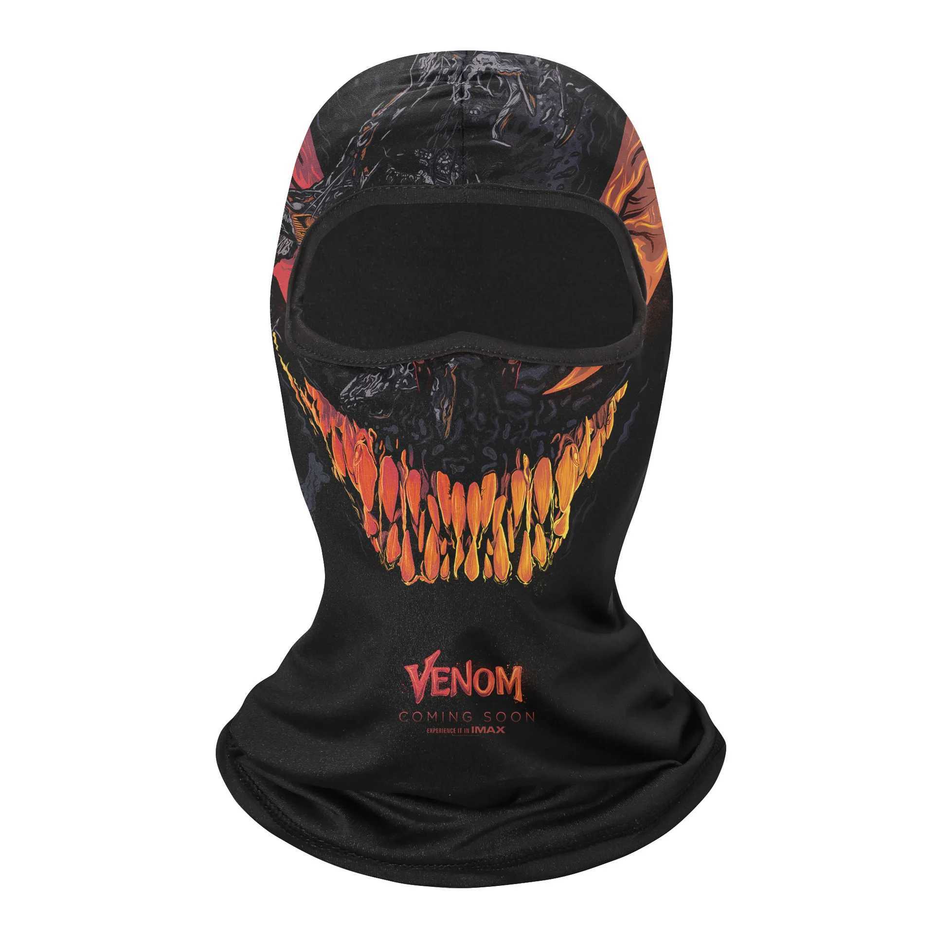 Outdoor Sunscreen Balaclava Motorcycle Skull Face Mask Quick-dry Riding Helmet Liner Cap Venom Ski Mask MTB Bicycle Headgear S251110