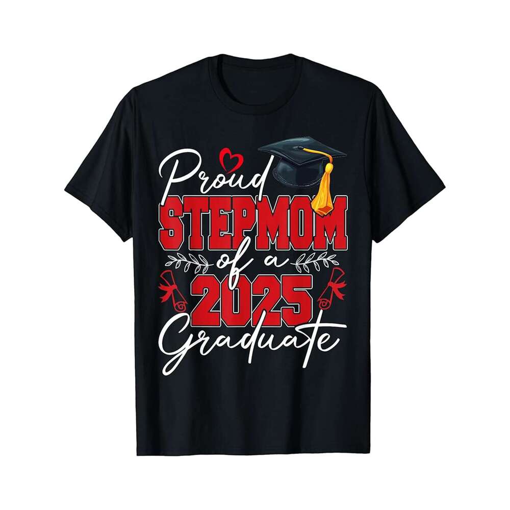 Designer T shirt Proud Stepniece of a Class of 2025 Graduate Graduation - 220g T shits
