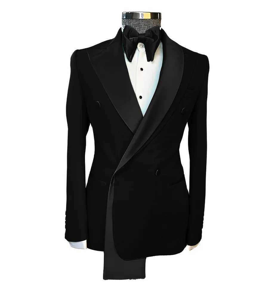 Mens Set Single Jacket Wedding Groom Tailcoat Peak Collar Design Mens Fashion Customized Clothing Jacket W250410