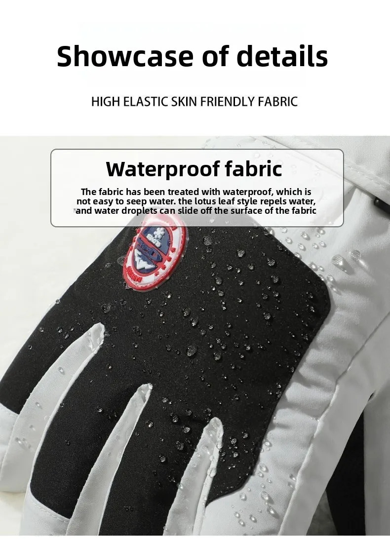 Adult Touch Screen Gloves Men Womens Winter Ski Warm ColdProof Fleece Thickened Lined y251110