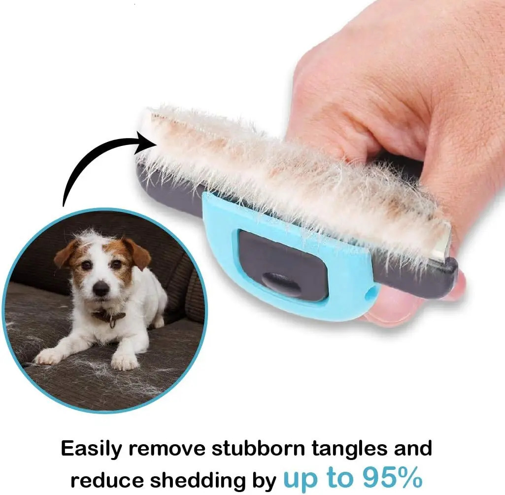 Stainless Steel Pet Dematting Comb for Dogs Cats Deshedding Undercoat Rake Brush with Dense Teeth Professional Grooming To 251110