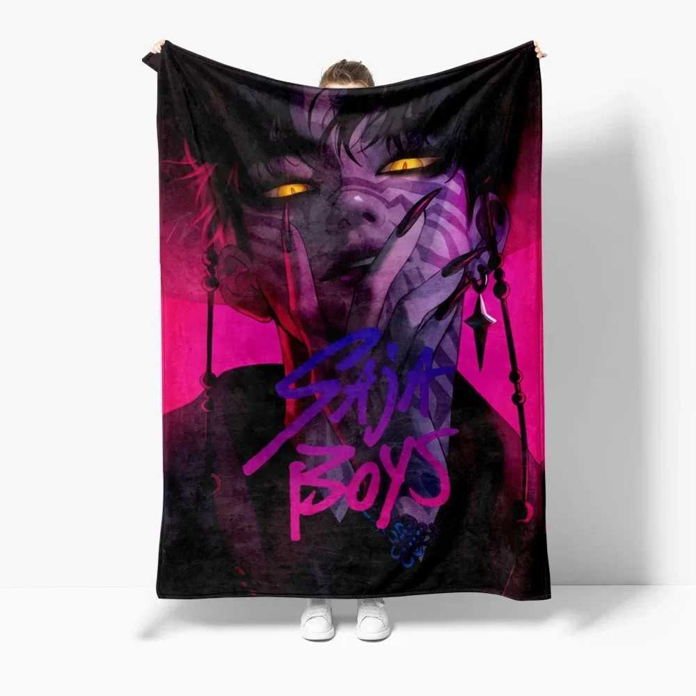 Movie K-Pop D-Demon Hunters Winter Blanket Cover Warmth Soft Multifunctional Decorative Blanket Universal Flannel Blankets C251111