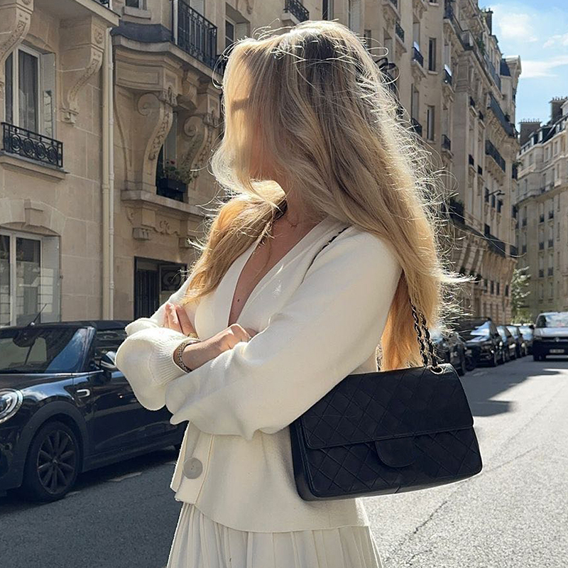 Fall women clothes, women's all white waisted sweater jacket, temperament elegant skinny fall and winter women's clothing, fashion hot sale 