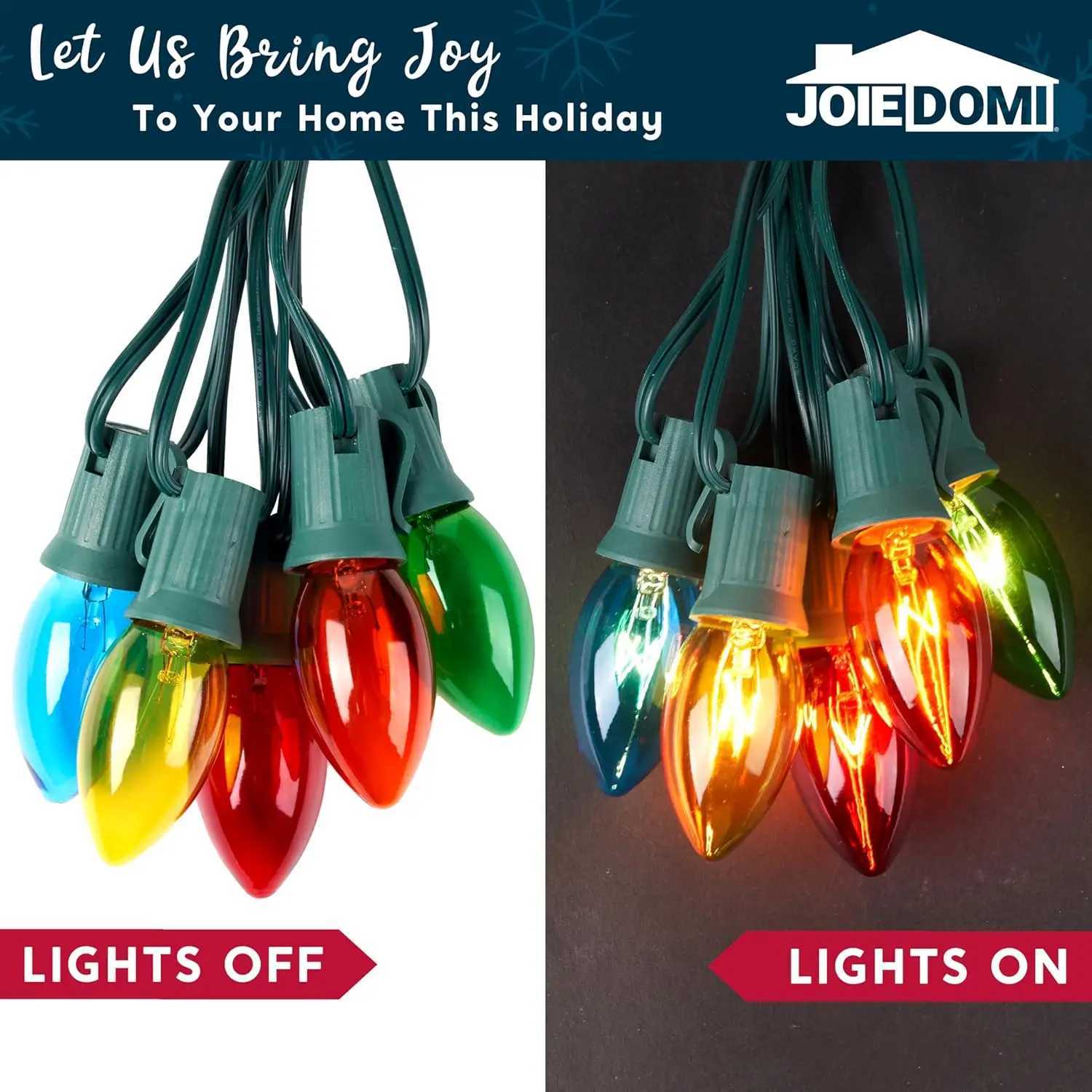 Christmas JOYFY C9 Christmas Pathway Marker String Lights 3075ft 24 Outdoor Multicolor with Stakes for Holiday Waterproof Outside Garden Y251111