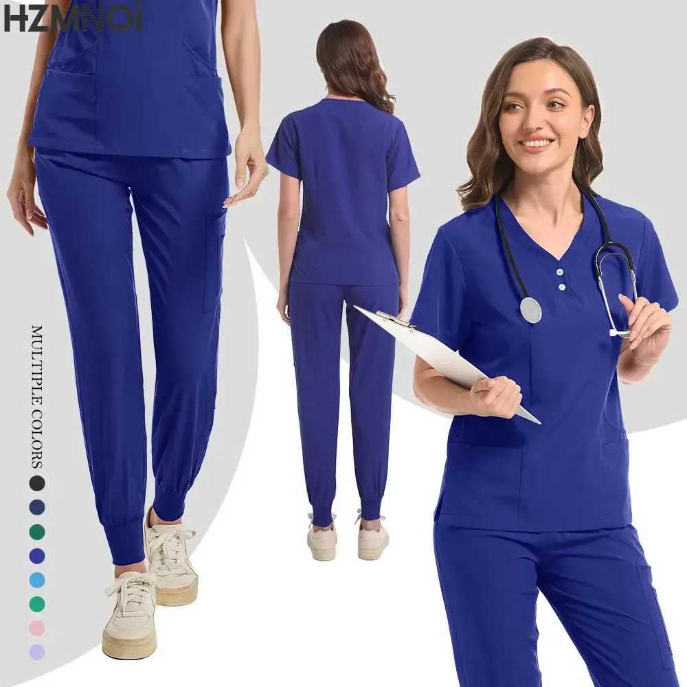 Surgical Uniforms Scrubs Sets Medical Nurse Uniforms for Women Full Surgical Uniform Man Beauty Sn Workwear Clinical Scrubs X250410